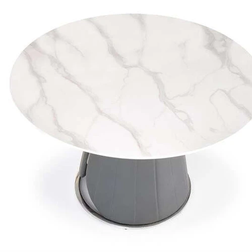Modern Dining Table in White & Gray