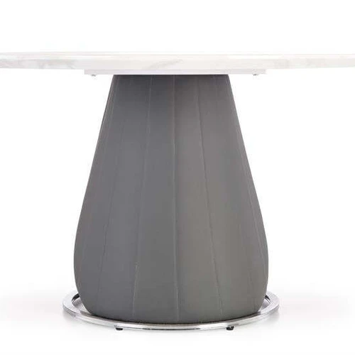 Compact 120/77 cm Round Table with Gray Legs