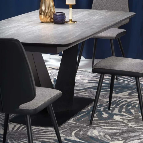 Modernus prailginamas stalas su HPL plokšte ir plieninėmis kojomis