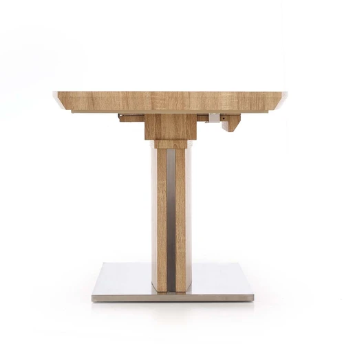 Modernus prailginamasis stalas su MDF ir plieno pagrindu