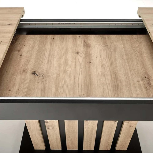 Ergonominis stalas 130-180 cm su laminuota medžio drožlių plokšte