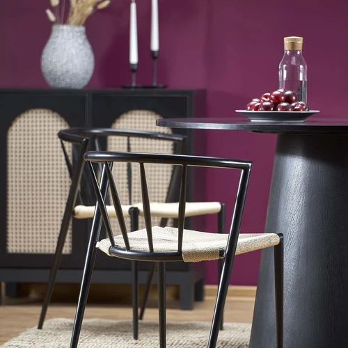 Moderni juoda spinta laminuotu MDF