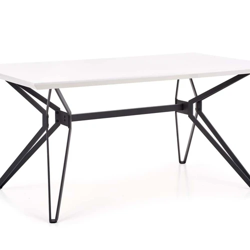 Kompaktiška balta ir juoda spinta su MDF ir plieno kombinacija