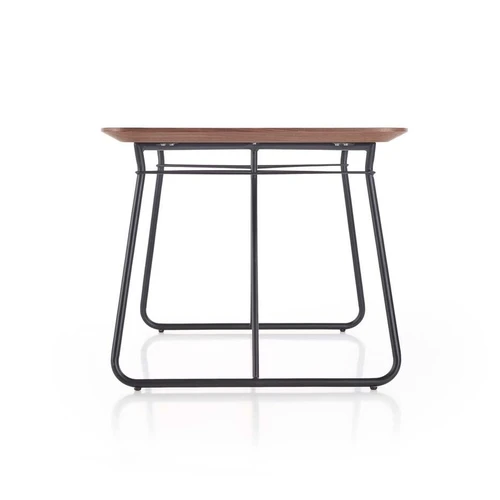 Juodų kojų spinta su riešuto viršumi ir tvirtu plienu