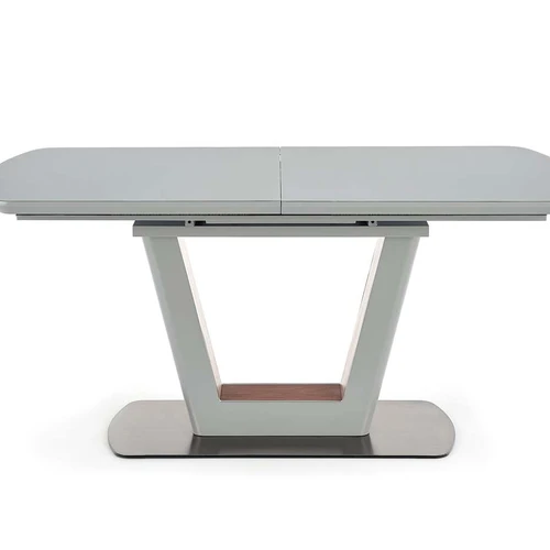 Prailginamasis stalas su moderniu dizainu, stiklas/MDF/plienas, 160÷200 cm