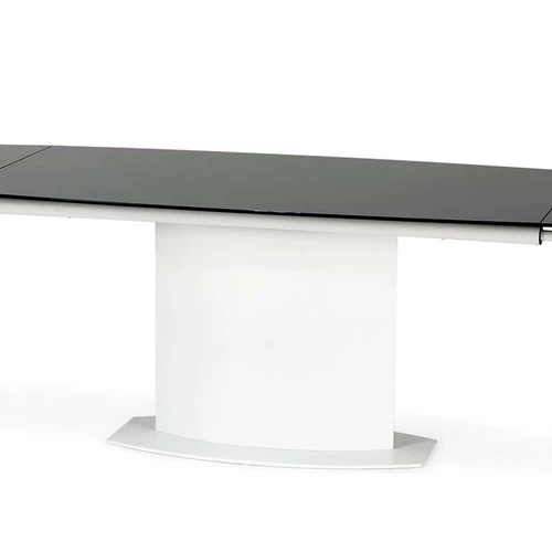 Prailginamas stalas 160-250 cm, stiklas ir miltelinio plieno dizainas