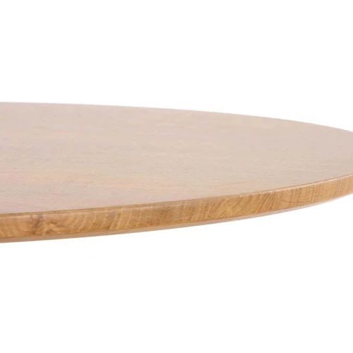 Baltos kojos ir auksinio ąžuolo viršus stalo