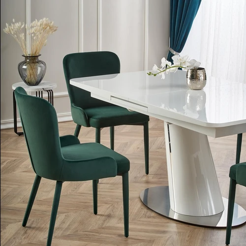 Prailginamasis stalas, 90 cm plotis, lakuotas MDF