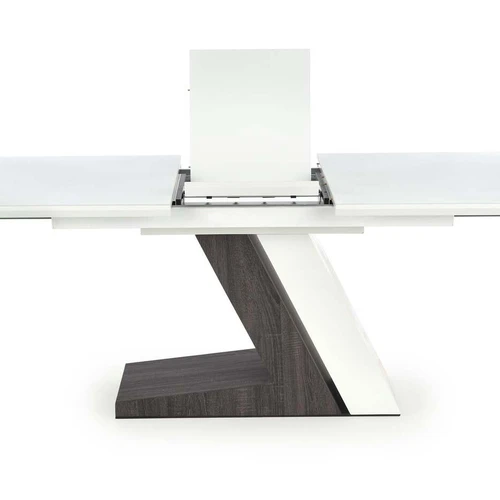 Modernus prailginamas stalas, lakuotas MDF, 160-200 cm