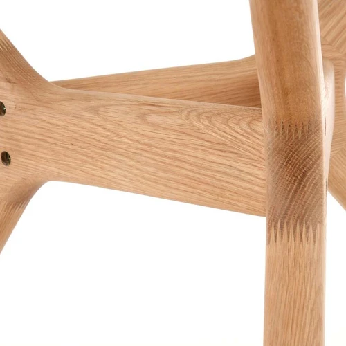 Stiklinis stalas su ąžuolo kojomis, 120x77x88 cm