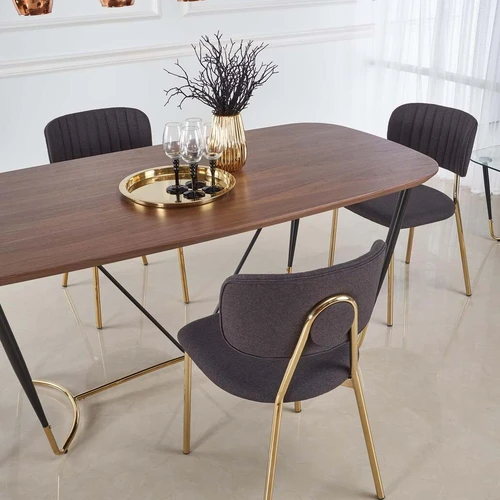 Stalas su MDF viršumi ir chromuotomis kojomis, 180x90 cm