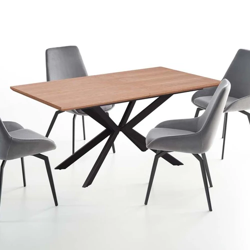 Prašmatnus ir funkcionalus prailginamasis stalas su moderniu dizainu