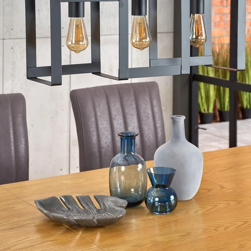 Modernus prailginamasis stalas su MDF ir faneros kombinacija