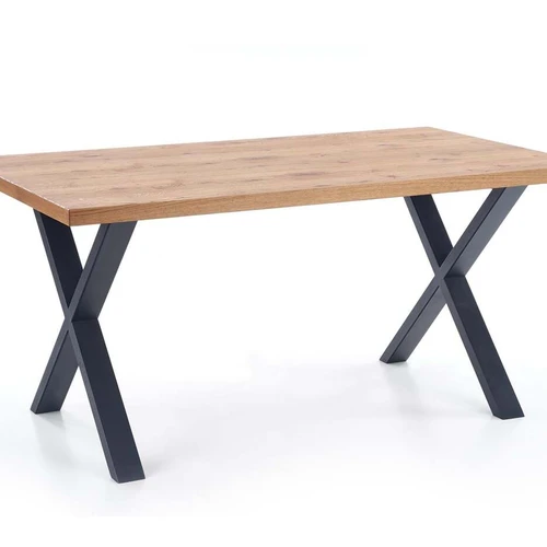 Prailginamas stalas 160x250 cm su šviesaus ąžuolo viršumi