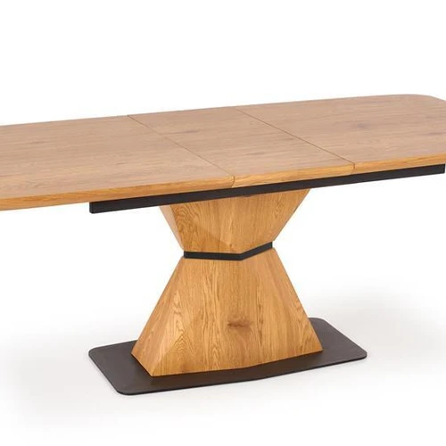 Prailginamas stalas auksiniu ąžuolu