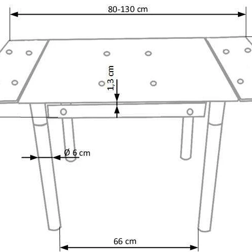 Elegantiškas stiklinis stalas, tinkamas bet kuriai erdvei