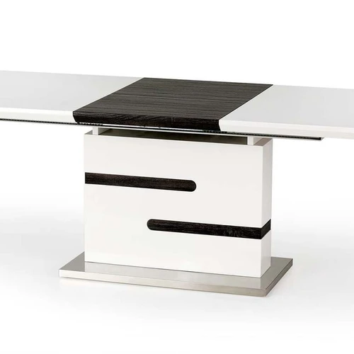 Praktiškas prailginamasis stalas, lakuotas MDF, 90 cm plotis