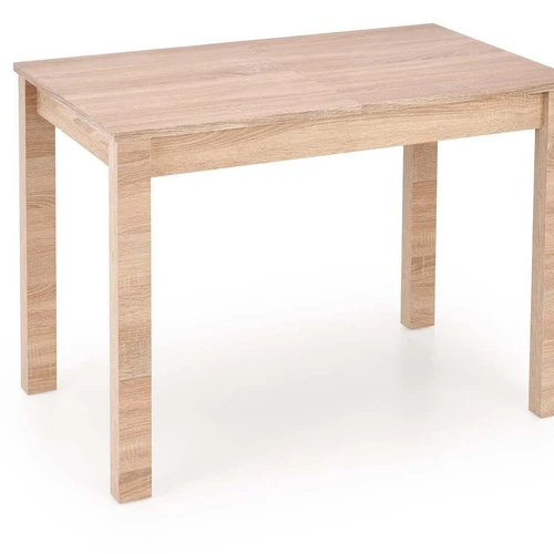 Prailginamas stalas su baltu viršumi ir kojomis, 60x75 cm