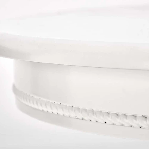 Prailginamas stalas su MDF viršumi, natūralus veneris, balta spalva