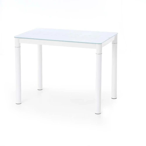 Pieniškas stiklas su baltu plieniniu rėmu