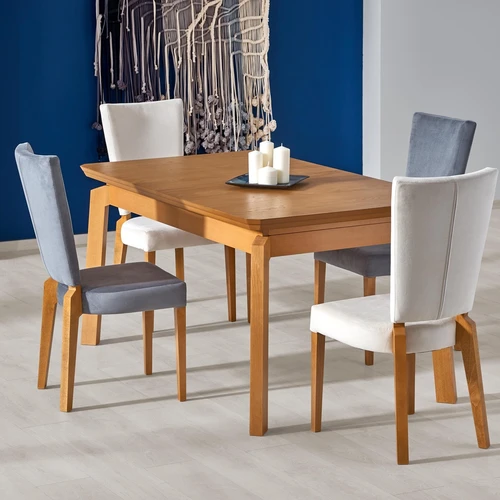 Prailginamasis stalas 160-250 cm, MDF viršus, medaus ąžuolo atspalvis