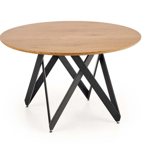 Modernus stalas iš laminuoto MDF ir dažyto plieno