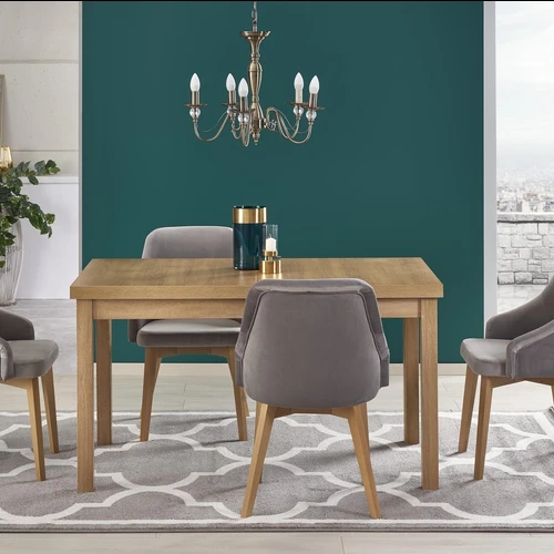 Prailginamas stalas su ABS kraštais, balta, 80x77 cm