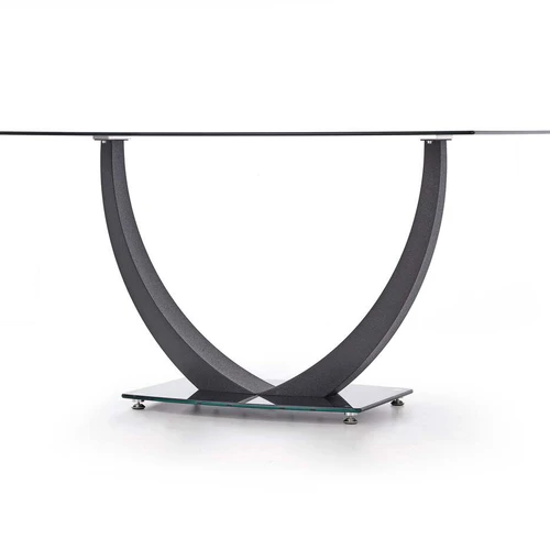 Elegantiška juoda stiklo ir plieno spinta 80 cm gylio