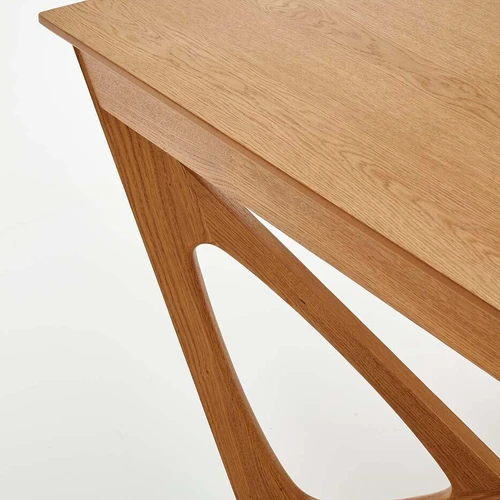 Prailginamasis stalas su medžio masyvo ąžuolo detalėmis