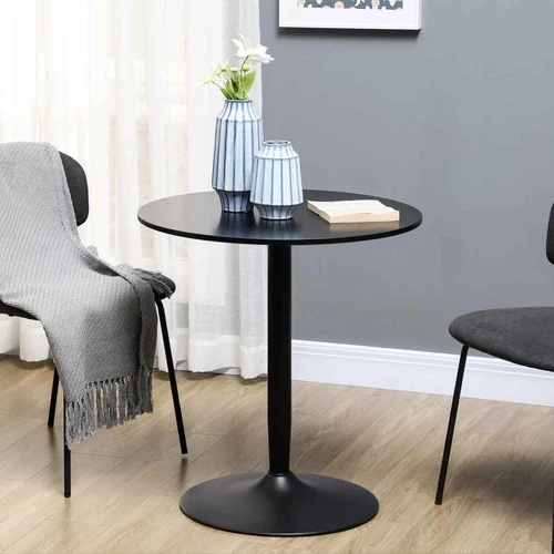 Valgomojo stalas Homcom 70x70x75cm., juodos spalvos - Stalai