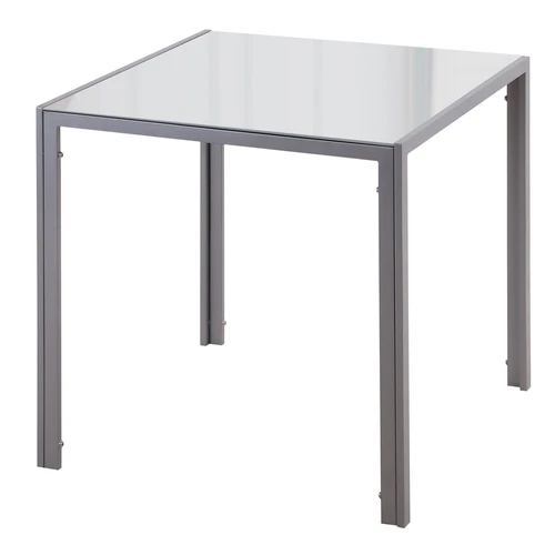 Valgomojo stalas Homcom 75x75x75cm., pilkos spalvos