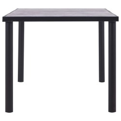 Valgomojo stalas, juodas ir betono pilkas, 180x90x75cm, MDF - Stalai