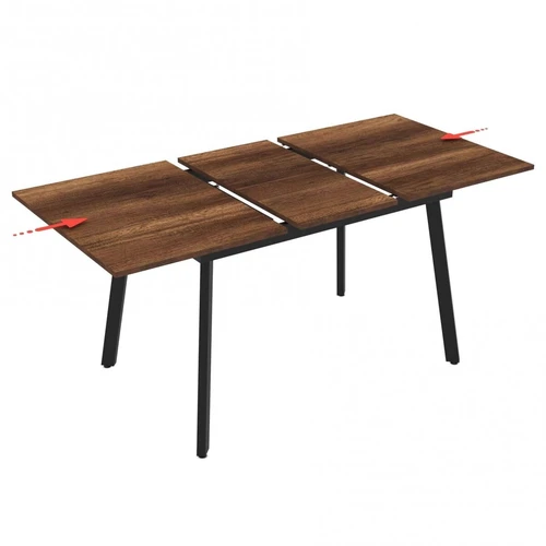 Minimalistinis valgomasis stalas LINI-120 su slankiojančiu mechanizmu