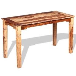 Valgomojo stalas, masyvi mediena, 120x60x76 cm