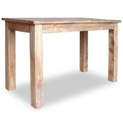 Valgomojo stalas, masyvi perdirbta mediena, 120x60x77cm - Stalai