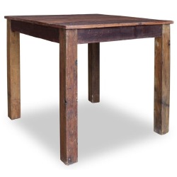 Valgomojo stalas, masyvi perdirbta mediena, 82x80x76cm - Stalai