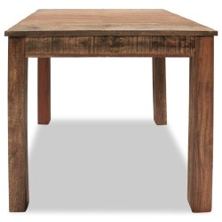 Valgomojo stalas, masyvi perdirbta mediena, 82x80x76cm - Stalai