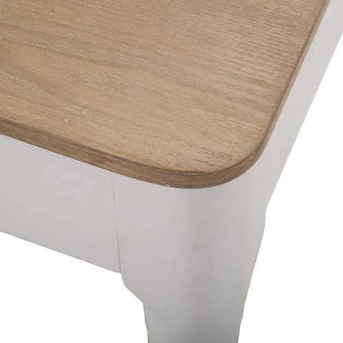 Valgomojo stalas Matera, balta/ruda, 180 × 80 × 90 cm - Stalai