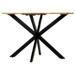 Valgomojo stalas, medis ir plienas, 120x77cm - Stalai