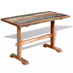 Valgomojo stalas, perdirbtos medienos masyvas, 120x58x78 cm - Stalai