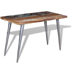 Valgomojo stalas, perdirbtos medienos masyvas, 120x60x76 cm - Stalai