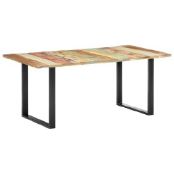 Valgomojo stalas, perdirbtos medienos masyvas, 180x90x76cm