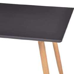 Valgomojo stalas, pilkos ir ąžuolo spalvos, 120x60x74cm, MDF - Stalai