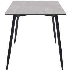 Valgomojo stalas, pilkos spalvos, 140x70x75cm, MDF - Stalai