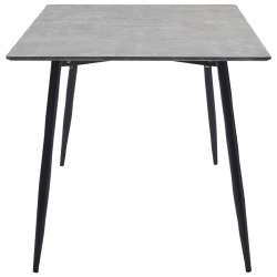 Valgomojo stalas, pilkos spalvos, 180x90x75cm, MDF - Stalai