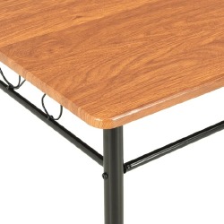 Valgomojo stalas, rudos spalvos, 120x70x75cm, MDF - Stalai