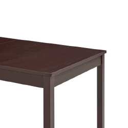 Valgomojo stalas, tamsiai ruda spalva, 140x70x73cm, pušis - Stalai