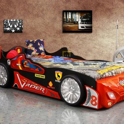 Moderni lova su LED apšvietimu ir patikimu čiužiniu