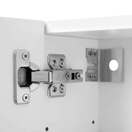 Švelniai užsidarančios vonios spintelės durys – ramybė ir komfortas