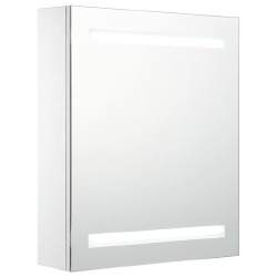Veidrodinė vonios spintelė su LED apšvietimu, 50x13,5x60 cm - Vonios spintelės